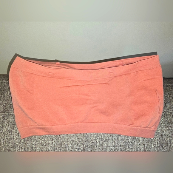 Zenana: NIB, + size, 7" Strapless Bandeau w/removable pads,1X-2X/2X-3X, Ash Rose - Picture 3 of 4